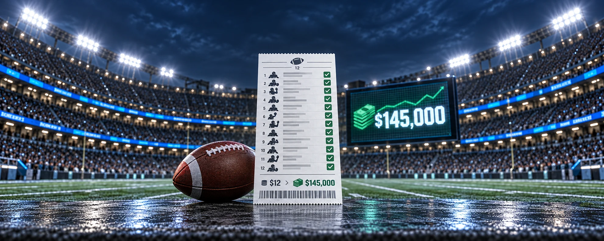 Wie aus 12 Dollar 145.683 Dollar wurden: die Mathematik einer Wette auf 12 Touchdowns
