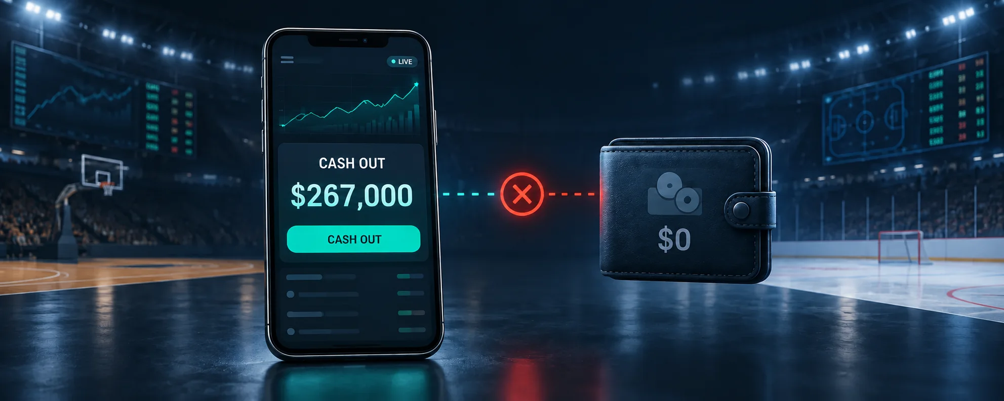 Gracz zaakceptował Cash Out na 267 000 dolarów, ale transakcja nie doszła do skutku